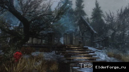 Обложка мода: Сгоревший дом Хроггара – атмосферный мод для Skyrim LE