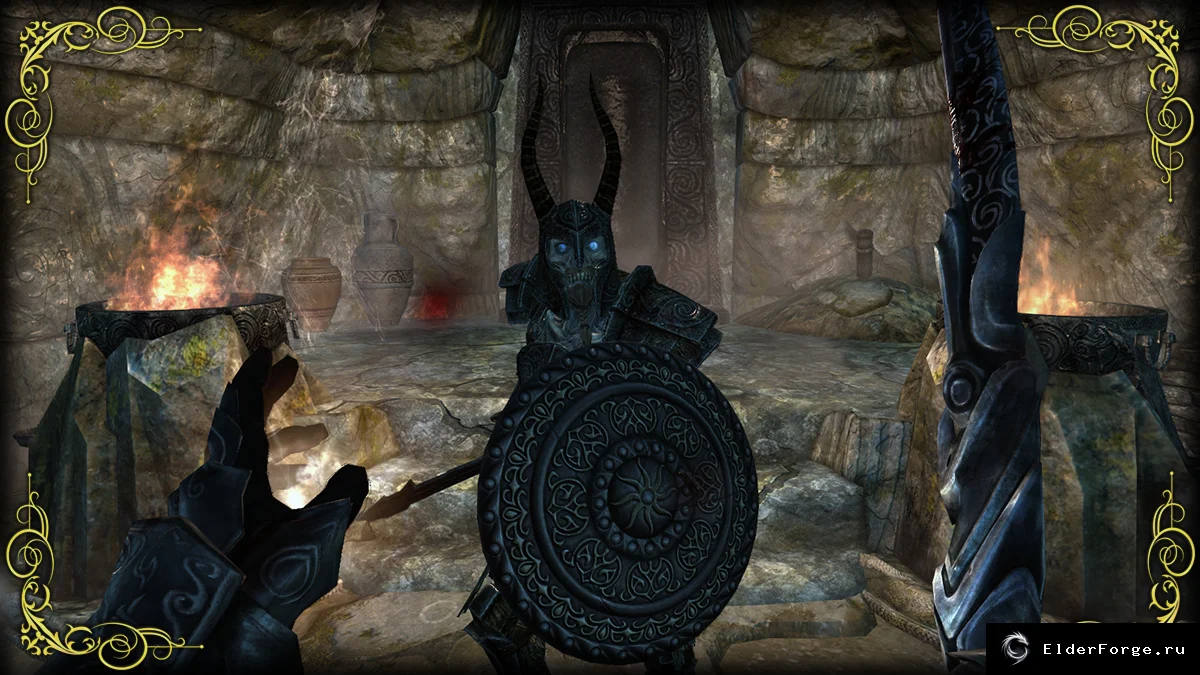 Обложка мода: Щит Азуры — уникальный щит в Skyrim LE с новым лором и бонусами