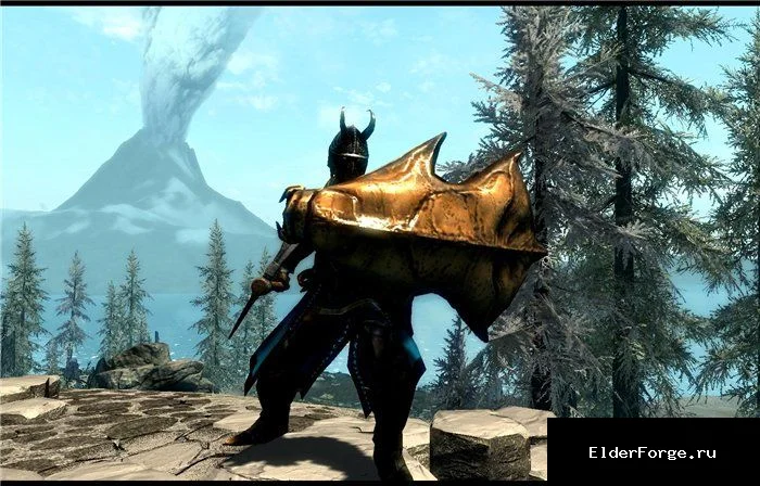 Обложка мода: Щит из скриба – лёгкая броня из скринов для Skyrim LE