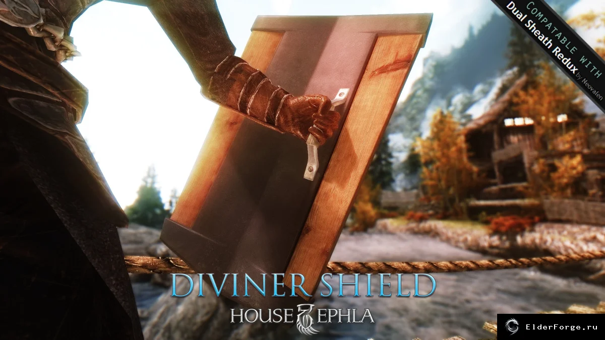 Обложка мода: Щит Ворожея Эфла — лёгкая защита для магов в Skyrim LE