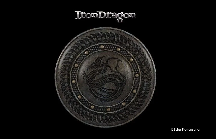 Обложка мода: Щит «Железный Дракон» – новый крафтовый щит для Skyrim Legendary Edition