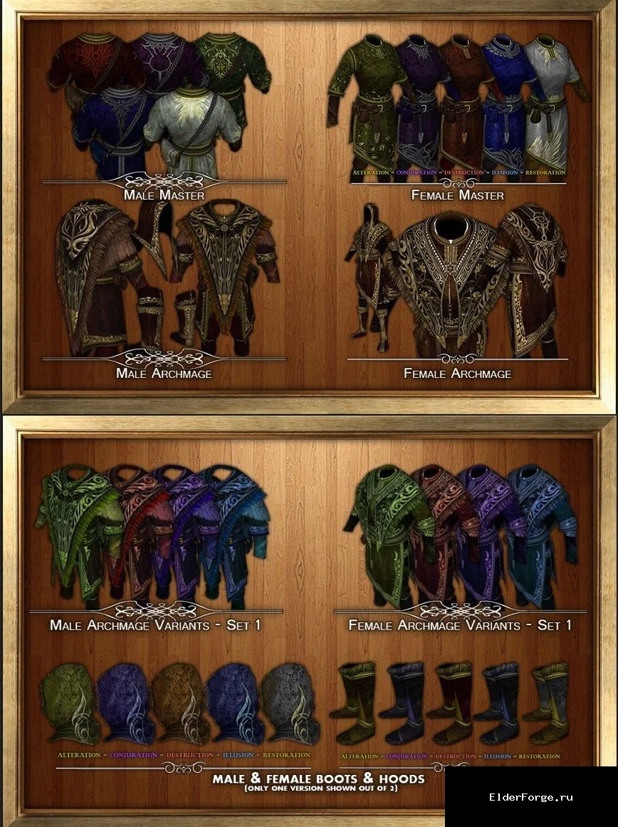 Обложка мода: Шикарные магические одеяния Винтерхолда для Skyrim SE/AE – Opulent Outfits 2020