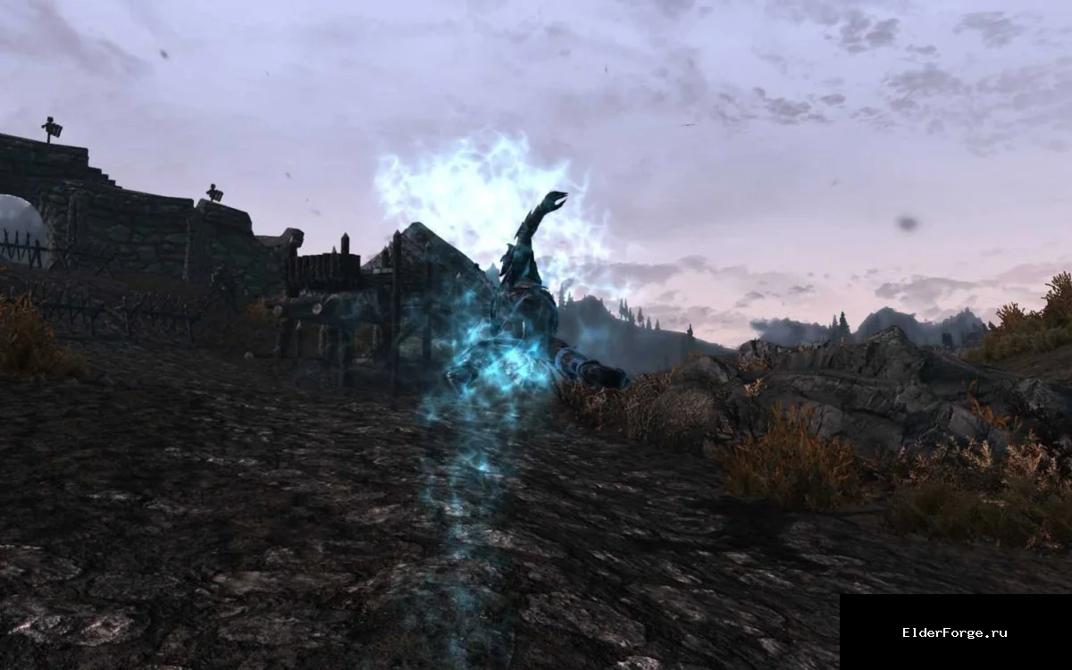 Обложка мода: Сильный магический удар — мощное заклинание‑барьер для Skyrim Legendary Edition