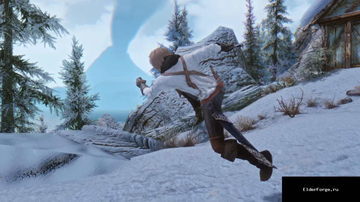 Обложка мода: Силовая атака одноручным оружием в Skyrim LE – мод от mofu