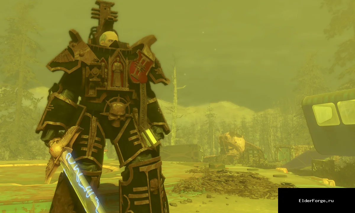 Обложка мода: Силовая броня «Лорд‑Инквизитор» — уникальный набор из Warhammer 40k для Fallout 4