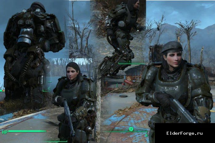 Обложка мода: Силовая броня Охранника для Fallout 4 – модульный защитный комплект