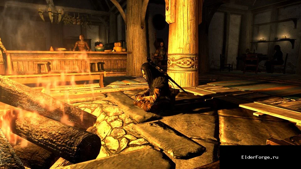 Обложка мода: Simple Actions – сидеть, лежать и медитировать в Skyrim LE