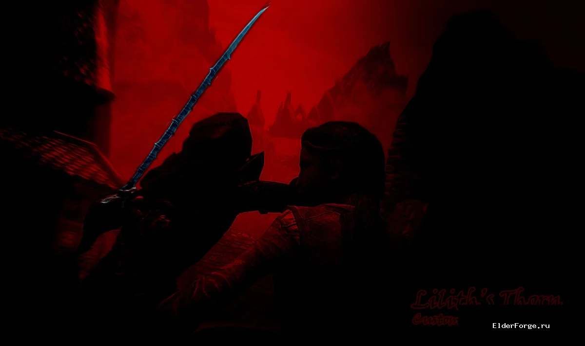 Обложка мода: Шип Лилит — сбалансированный меч для Skyrim SE/AE с новыми текстурами