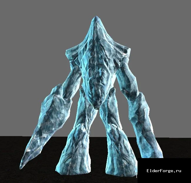 Обложка мода: Скелетный реплейсер ледяных атронахов для Skyrim LE – более страшные враги