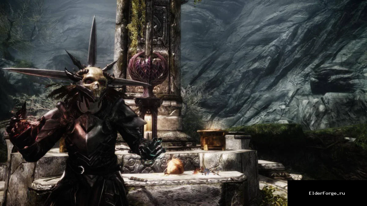 Обложка мода: Скелетный шлем для Skyrim Legendary Edition – Даэдрический и Орочий шлемы