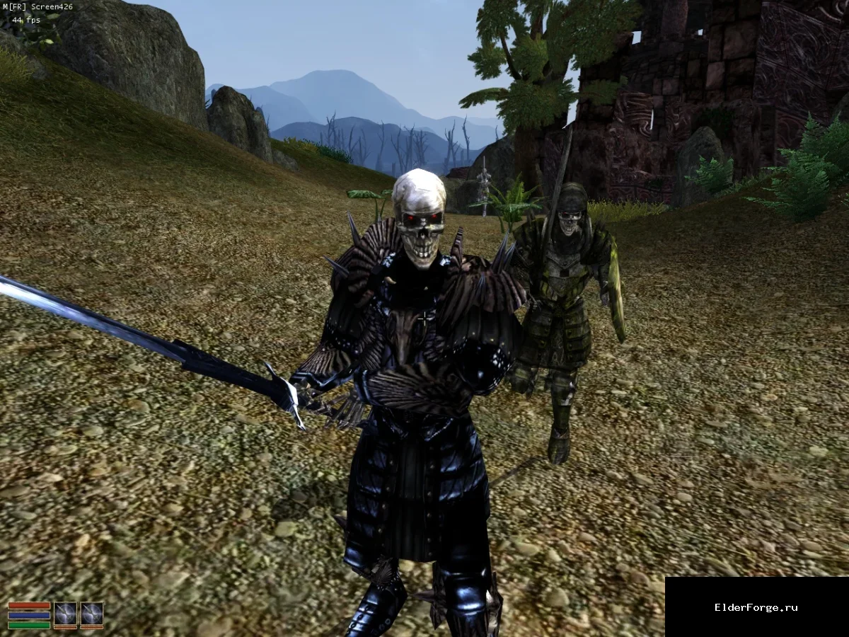 Обложка мода: Скелеты-рыцари: новые виды скелетных воинов в Morrowind