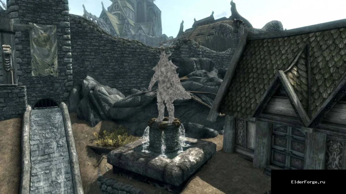 Обложка мода: Скульптор в Вайтране — создайте статую персонажа в Skyrim LE