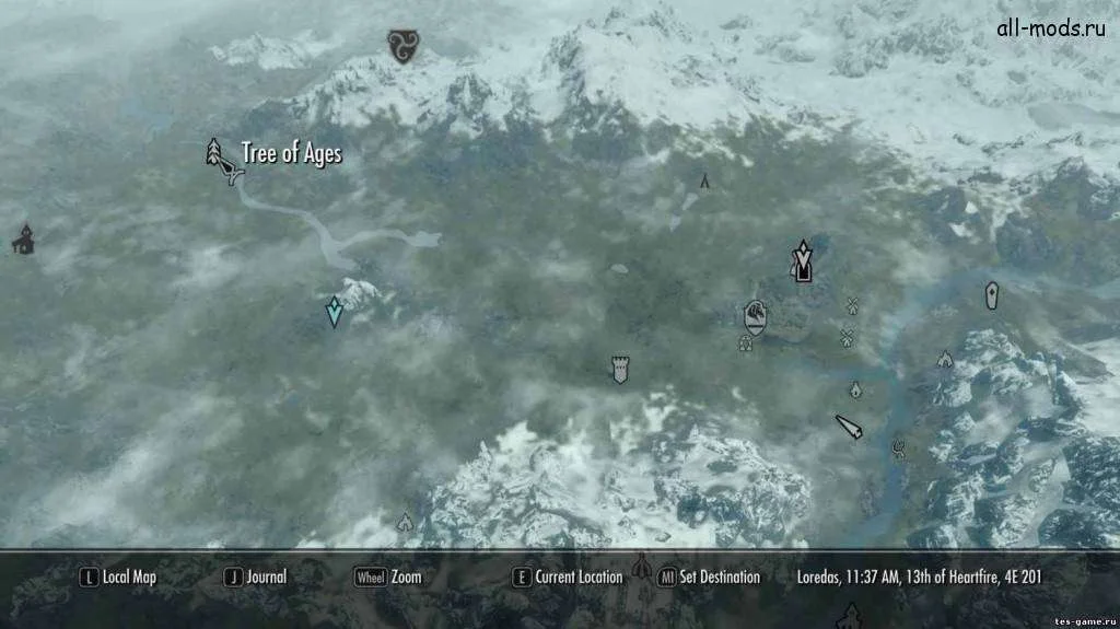 Обложка мода: Skyrim LE – Древо Времён: Волшебный дом в огромном дереве