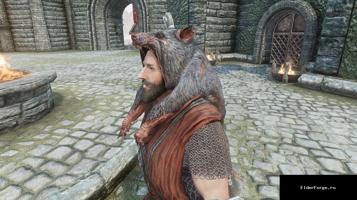 Обложка мода: Шлем из злокрыса для Skyrim LE – уникальная броня охотника