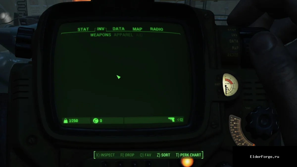 Обложка мода: Сложный старт в Fallout 4: уменьшение начального снаряжения