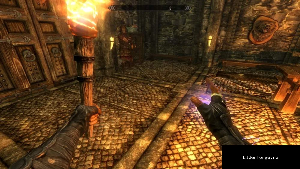 Обложка мода: SM Drop Lit Torches LE — факел падает и светит при смене на оружие в Skyrim