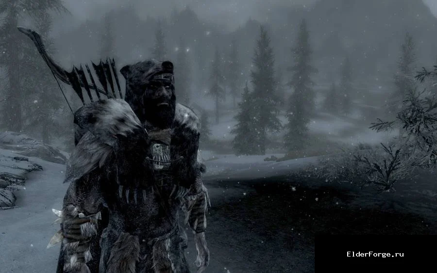 Обложка мода: Снег на персонаже: реалистичный визуальный эффект для Skyrim LE