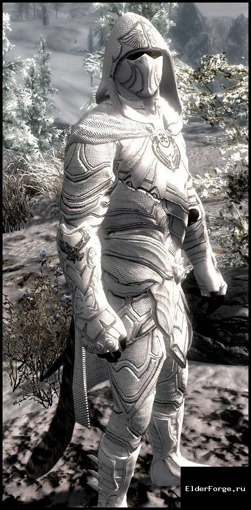 Обложка мода: Снежная соловьиная броня для Skyrim LE – зимняя защита с крафтом