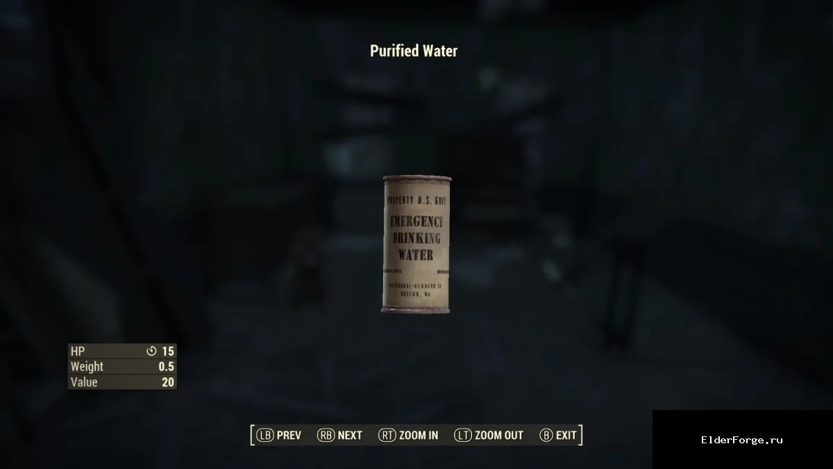 Обложка мода: Снижение регенерации здоровья от бутылок с водой в Fallout 4