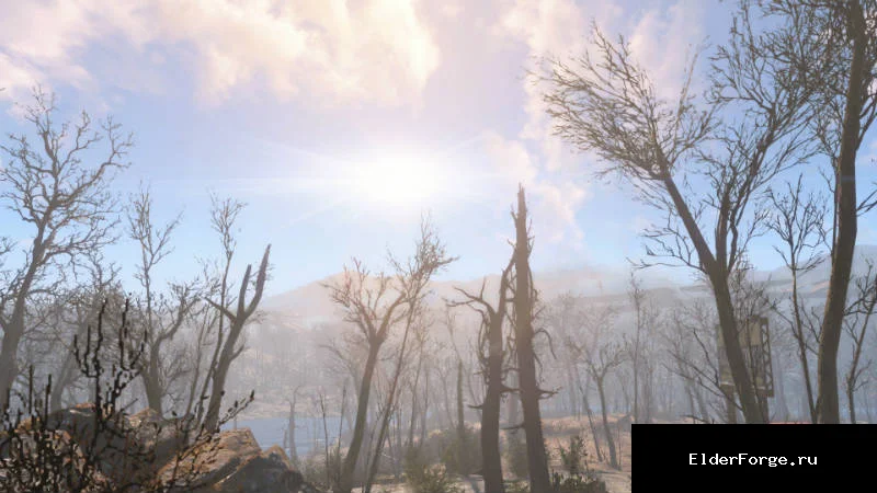 Обложка мода: Солнечные лучи в Fallout 4: яркие ретекстурные эффекты