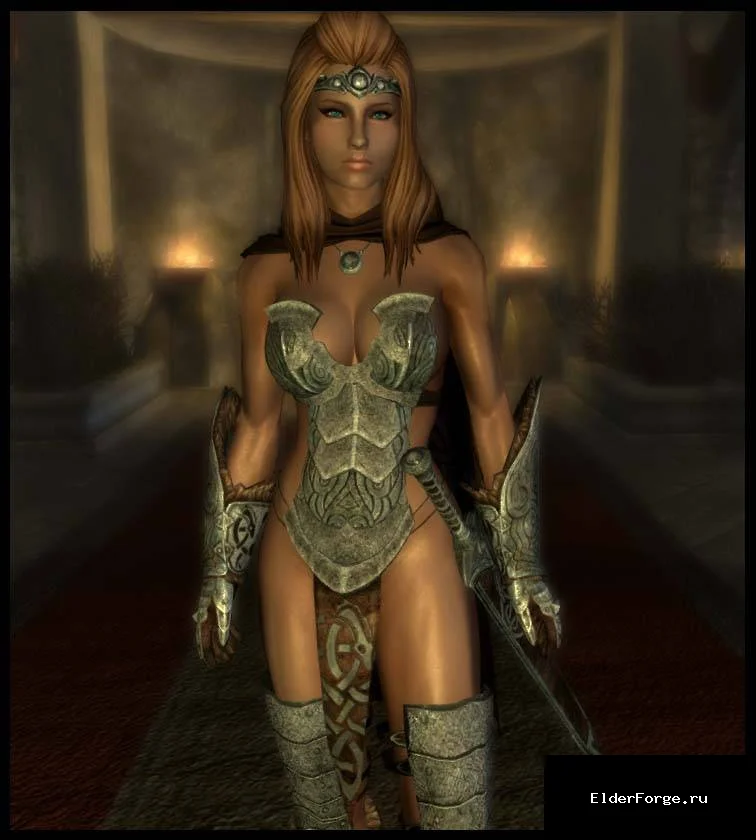 Обложка мода: Совангардская стальная броня для Skyrim LE – полный комплект для CBBE