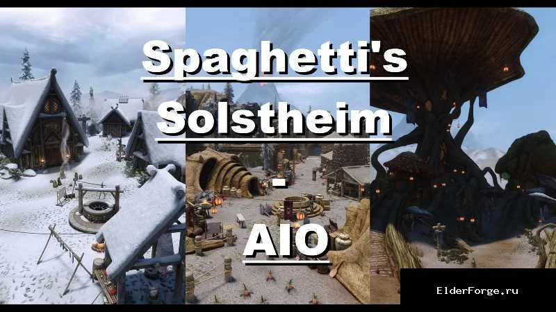 Обложка мода: Spaghetty's Solstheim – полное обновление поселений для Skyrim SE‑AE