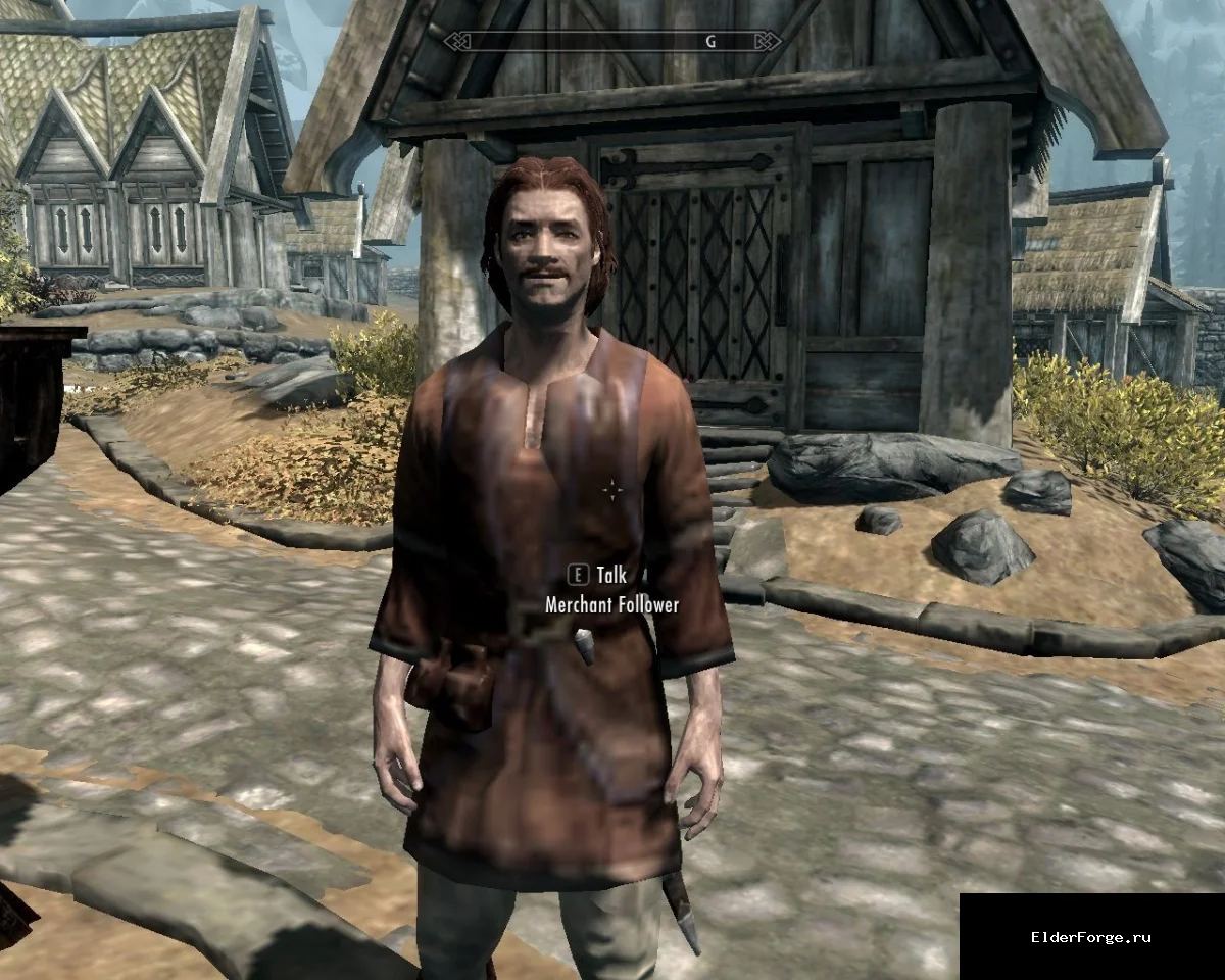 Обложка мода: Спутник‑торговец — мобильный торговый спутник для Skyrim LE