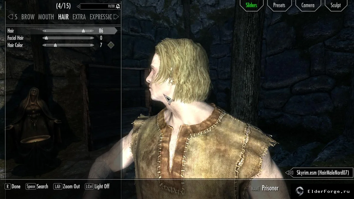 Обложка мода: Стандартные мужские прически с физикой — Skyrim LE