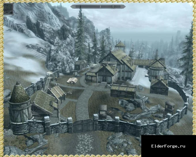 Обложка мода: Стена Хельярхен-Холла LE — Wall Helyarhen-Hall, крафт стен и построек как в Hearthfire
