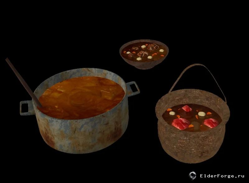 Обложка мода: Stew Pots – новые кастрюли с бульоном и супом для Morrowind