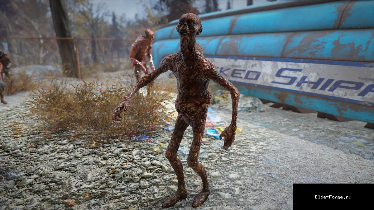 Обложка мода: Страшные дикие гули – ужасающие враги в Fallout 4
