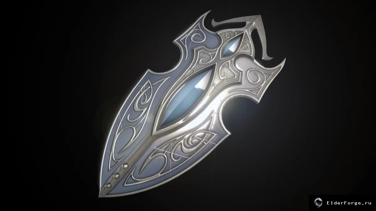 Обложка мода: Страж Льдов — уникальный щит для Skyrim Legendary Edition