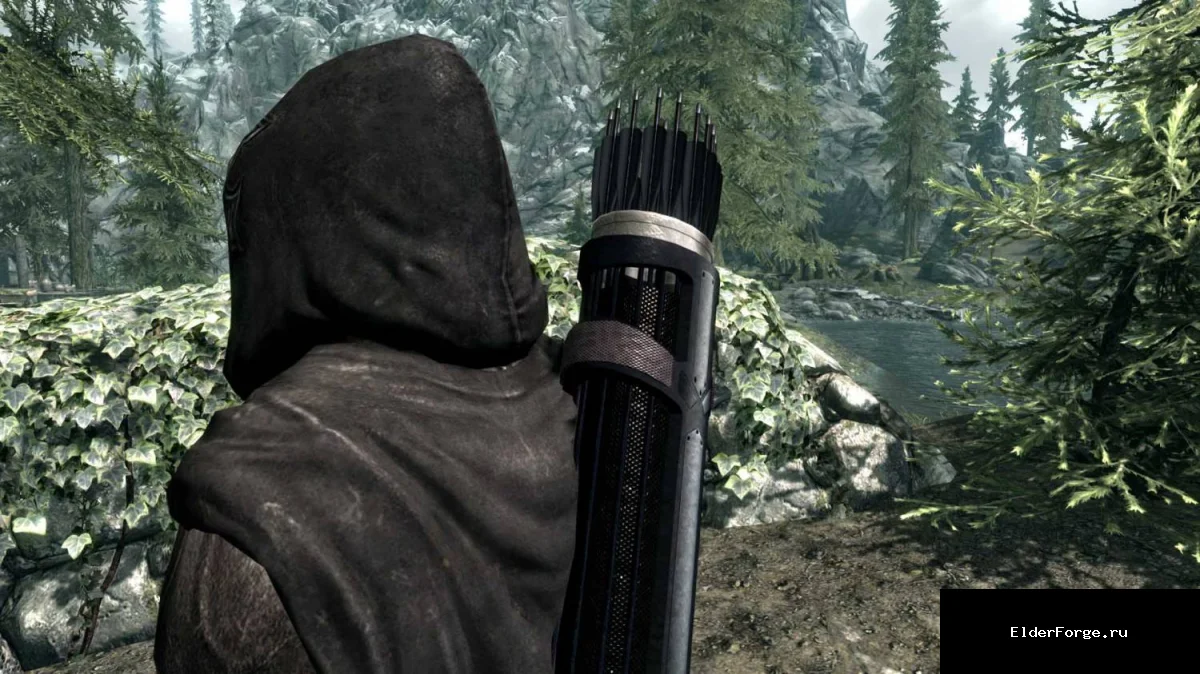 Обложка мода: Стрелы и колчан «Соколиный глаз» – новые стрелы и сумка для Skyrim LE