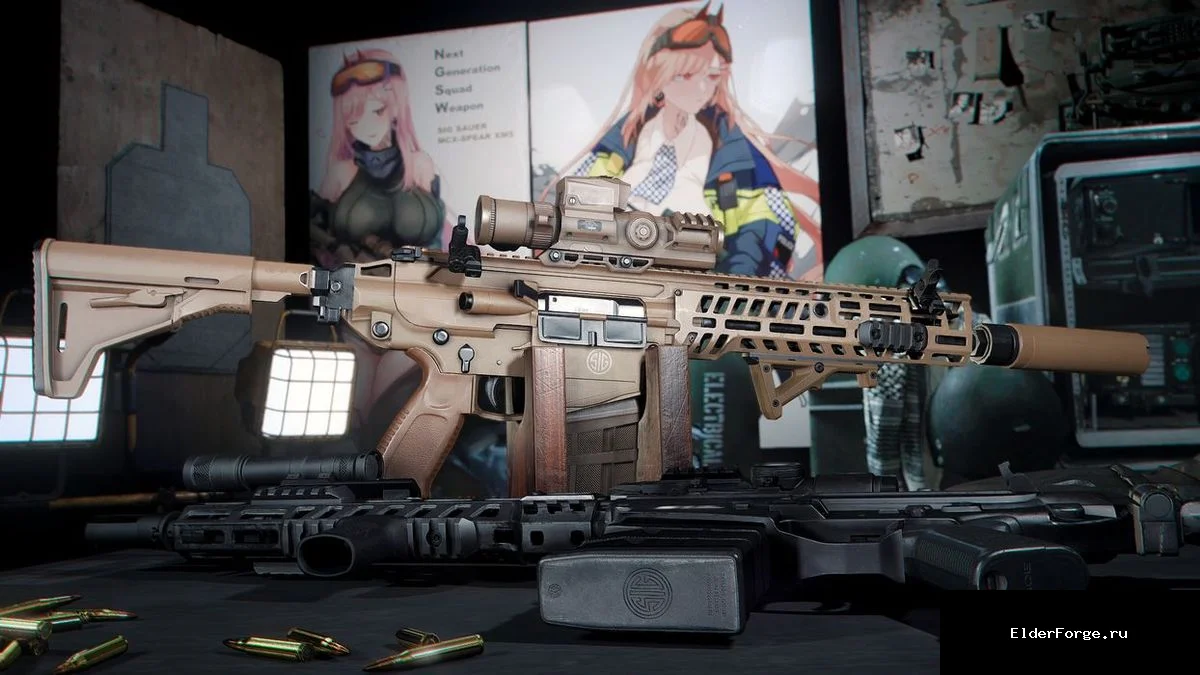 Обложка мода: Штурмовая винтовка BH SIG MCX Spear NGSW для Fallout 4 – модульный боевой арсенал