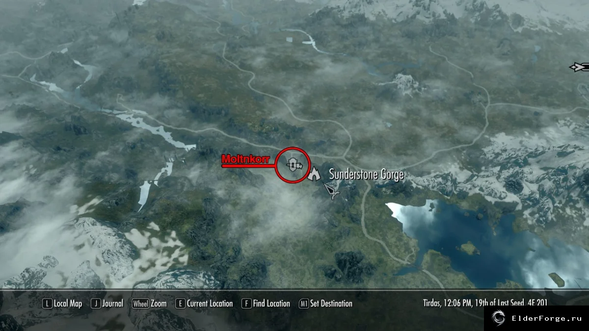 Обложка мода: Сульфурас — возвращённый молот огня для Skyrim LE