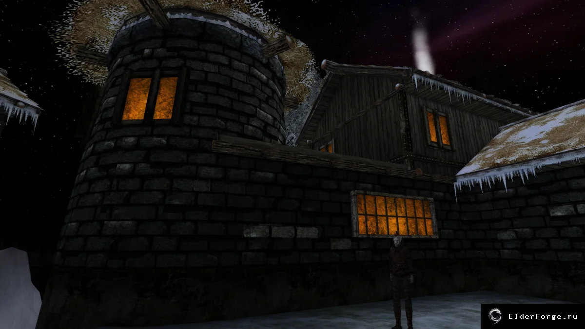 Обложка мода: Свет в окнах — автоматическое освещение в ночи для Morrowind