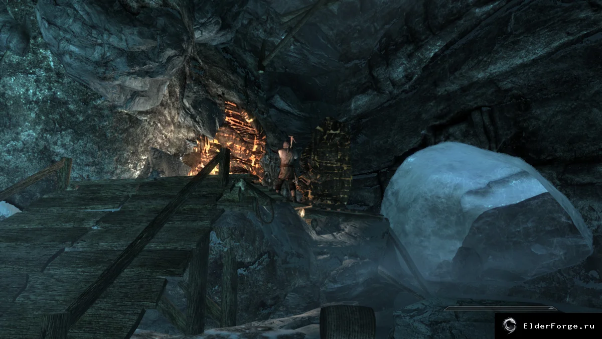 Обложка мода: Светящиеся жилы — подсветка и поиск руды в Skyrim LE