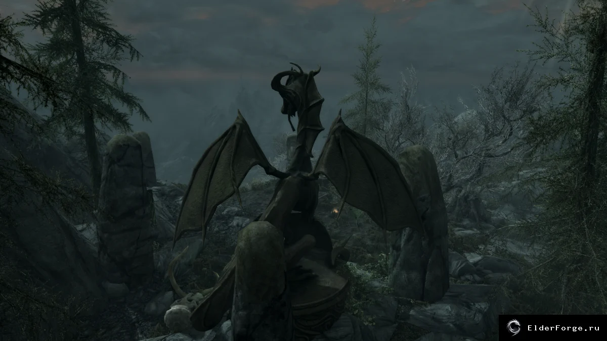 Обложка мода: Святилище Периайта — статуя даэдра для Skyrim LE
