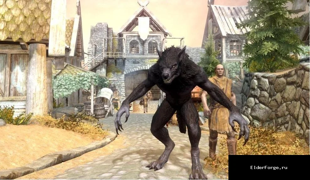 Обложка мода: Свобода в облике Вервольфа – без ограничений в Skyrim Legendary Edition