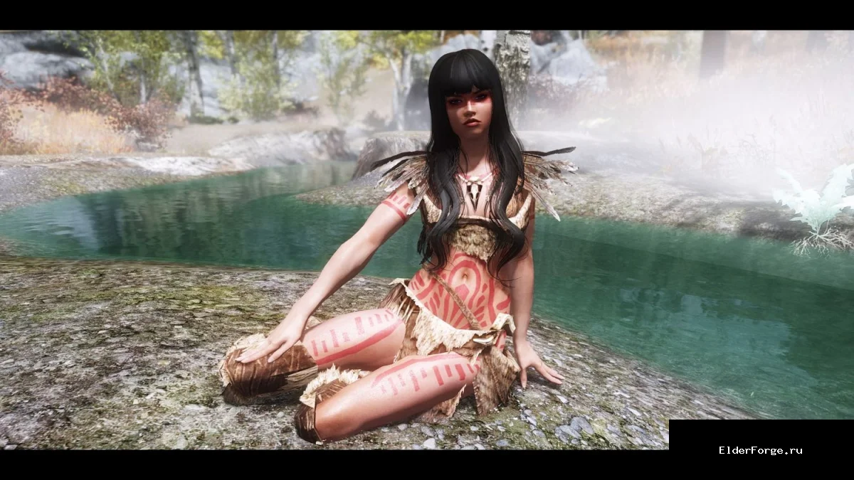 Обложка мода: Таина — новый спутник‑целитель для Skyrim LE с поддержкой UUNP, CBBE и UNP