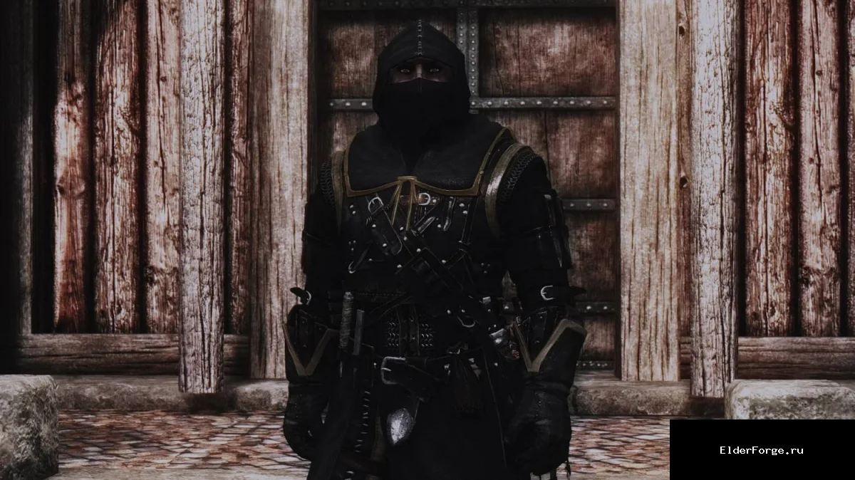 Обложка мода: Тайная броня для Skyrim LE – уникальная мужская броня, крафт в кузнице