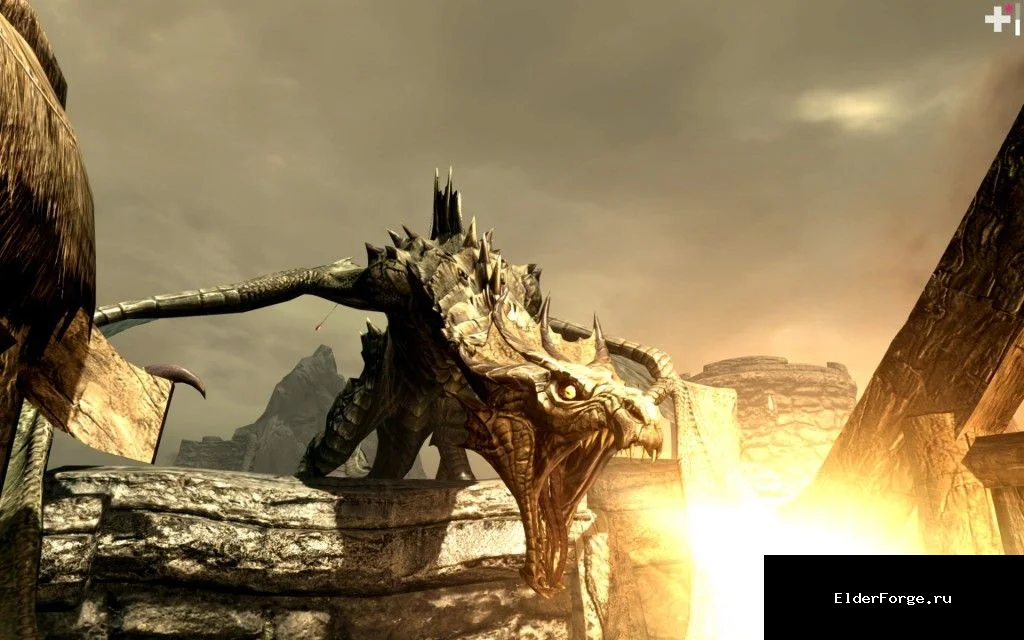Обложка мода: Таинственный Алдуин — скрытый дракон в начале Skyrim LE
