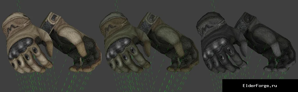 Обложка мода: Тактические перчатки West Tek для Fallout 4 – три цвета и улучшения