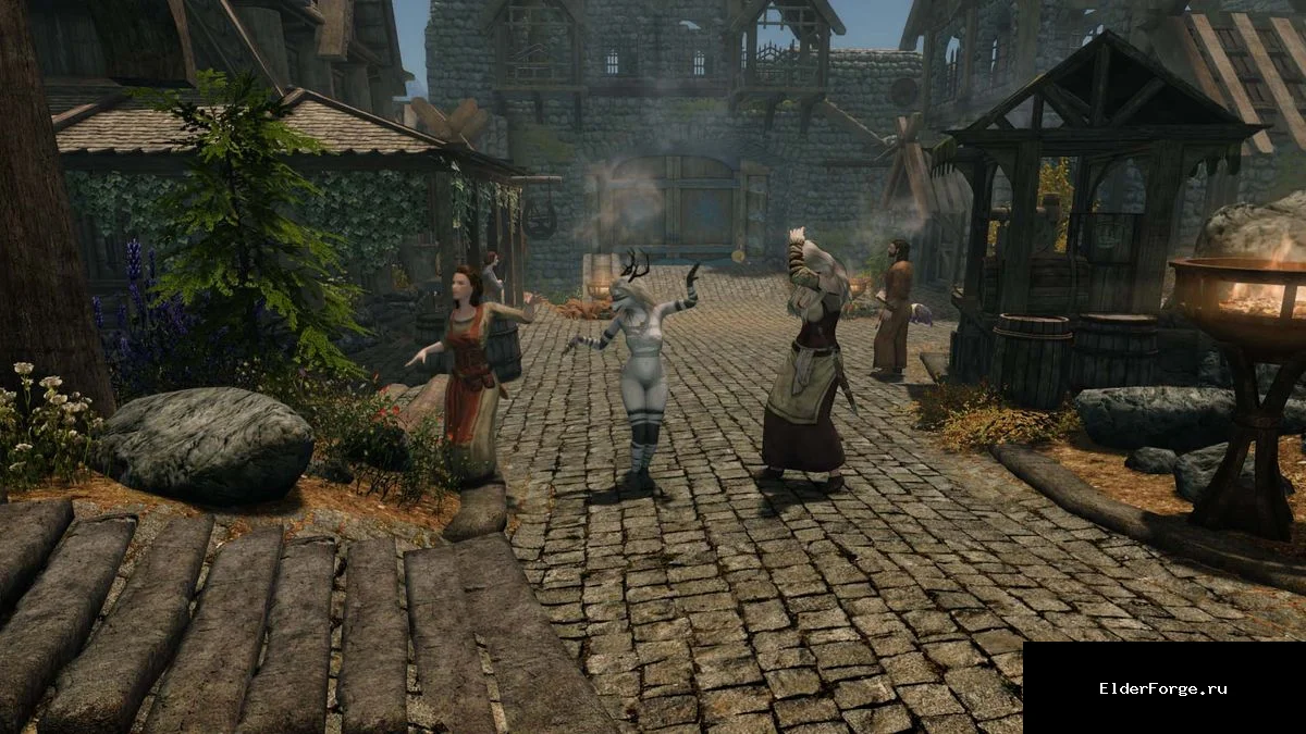 Обложка мода: Танцуем Вместе в Skyrim SE‑AE: мод для танцев персонажей и NPC