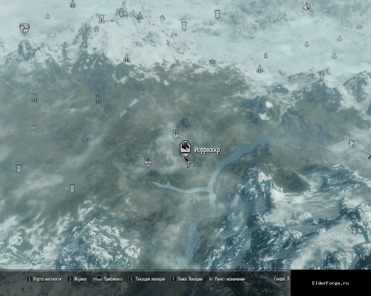 Обложка мода: Телепортация в Йоррваскр для Skyrim Legendary Edition – мгновенный переход