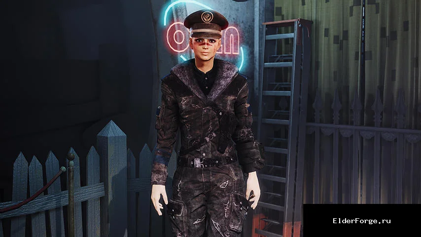 Обложка мода: Темная униформа Подводника для Fallout 4 – автономный костюм