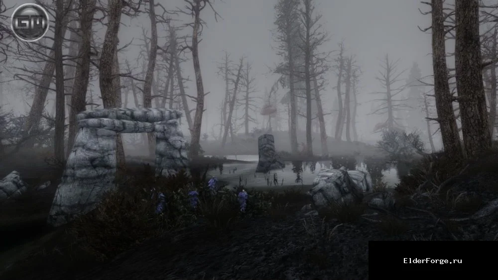 Обложка мода: Темное Фэнтези — мрачный ландшафтный ремейк для Skyrim SE