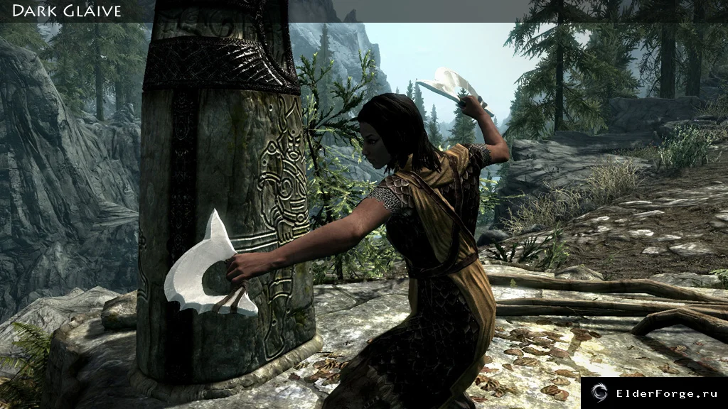 Обложка мода: Темные клинки — новые одноручные и двуручные мечи Skyrim LE