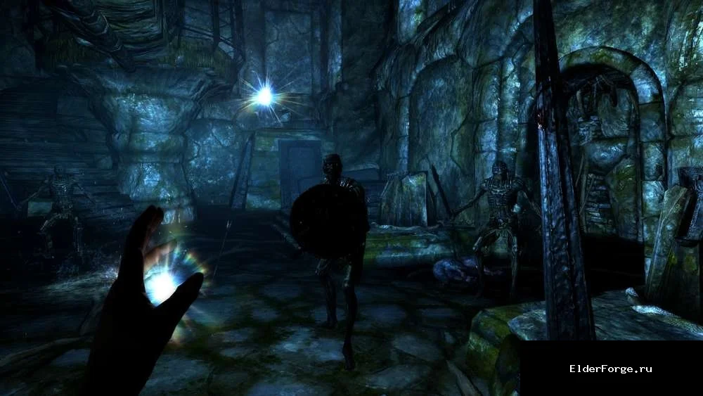 Обложка мода: Темные подземелья LE — Immersive Dark Dungeons, без лишнего света в нордских гробницах в Skyrim