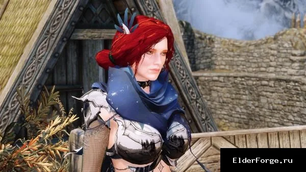 Обложка мода: Темный рыцарь BDO: Rosa Le Dessous – костюм и оружие для Skyrim SE